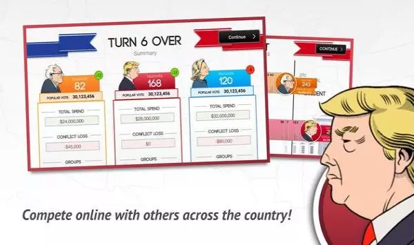 Gameplay screenshot from 270 | Two Seventy US Election for Android