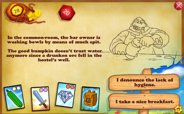 Gameplay screenshot from stupid quest for Android