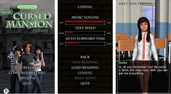 Gameplay screenshot from the cursed mansion for Android