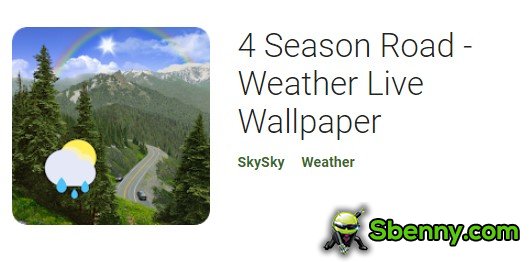 4 season road weather live wallpaper