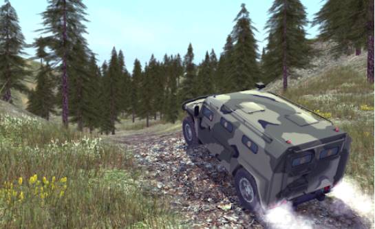 Gameplay screenshot from 4x4 suvs russian off road 2 for Android