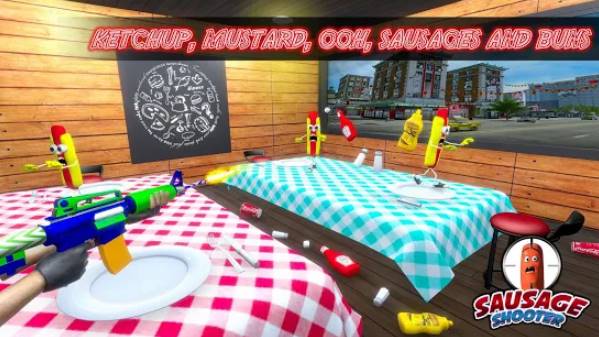 Sausage shooter gun game shooting games for free MOD APK Android