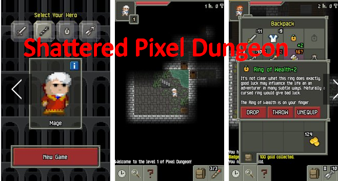 Разрушенные Pixel Dungeon