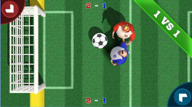 Gameplay screenshot from Soccer Sumos Party game! for Android