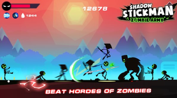 Gameplay screenshot from Stickman fight legends shadow stickman zombie war for Android
