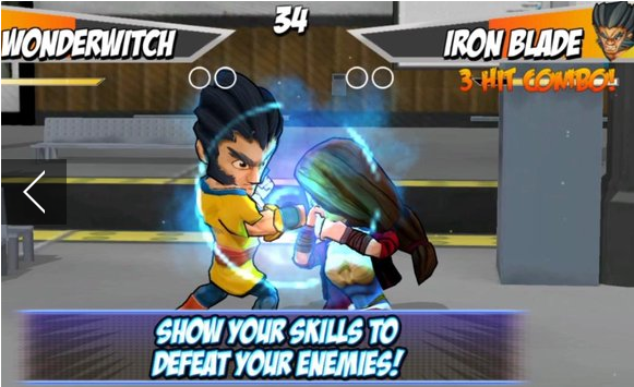 Gameplay screenshot from Superheros 2 Fighting Games for Android