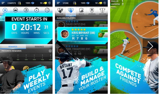 Gameplay screenshot from Tap Sports Baseball 2016 for Android