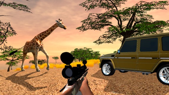 Gameplay screenshot from safari hunting 4x4 for Android