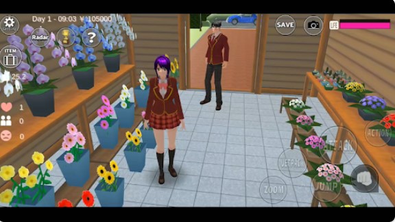 Gameplay screenshot from sakura school simulator for Android