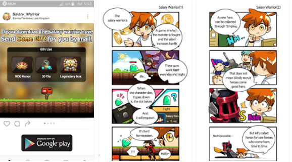 Gameplay screenshot from salary warrior for Android