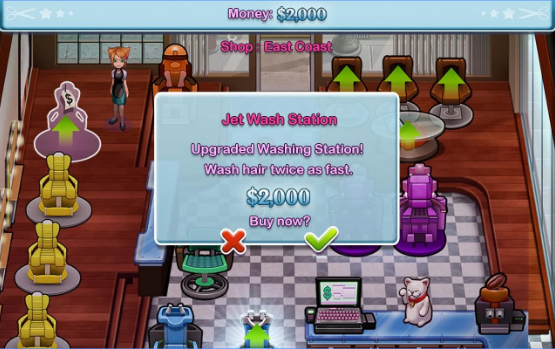 Gameplay screenshot from sally s salon luxury edition for Android