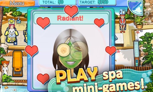 Gameplay screenshot from sally s spa for Android