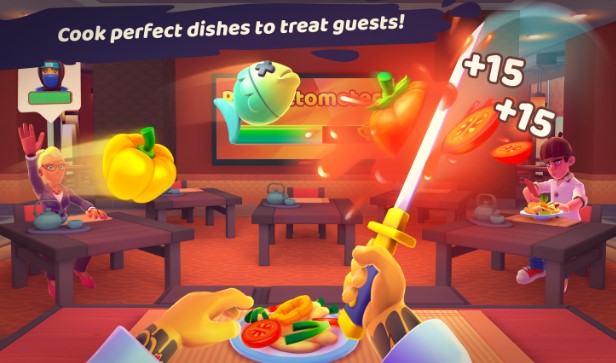Gameplay screenshot from samurai chef for Android