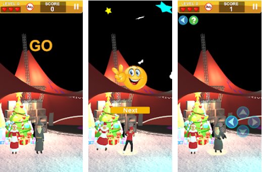 Gameplay screenshot from santa clause christmas dance master for Android