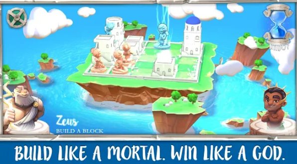 Gameplay screenshot from santorini board game for Android