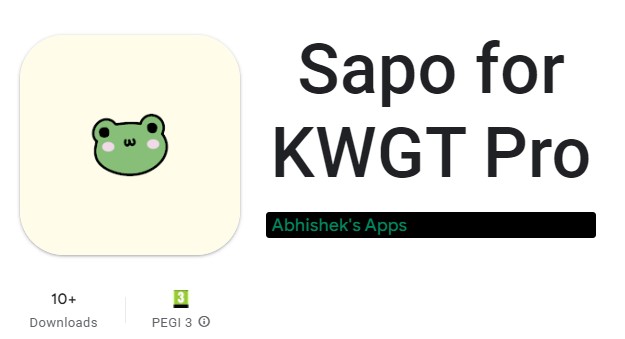 Сапо для KWGT Pro