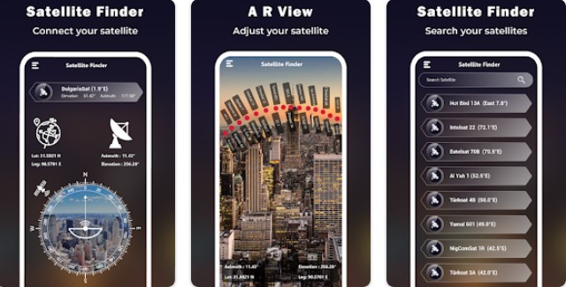 Gameplay screenshot from satellite finder dishpointer for Android