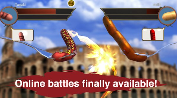 Gameplay screenshot from sausage legend online multiplayer battles for Android