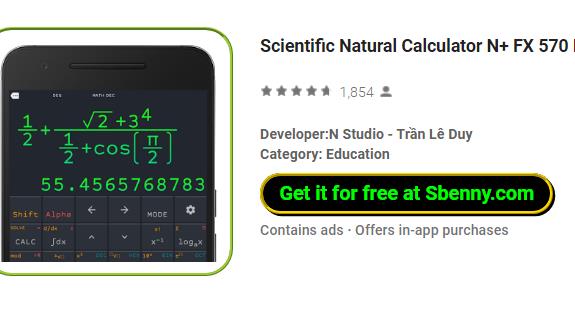 naukowy kalkulator naturalny n fx 570 es vn plus