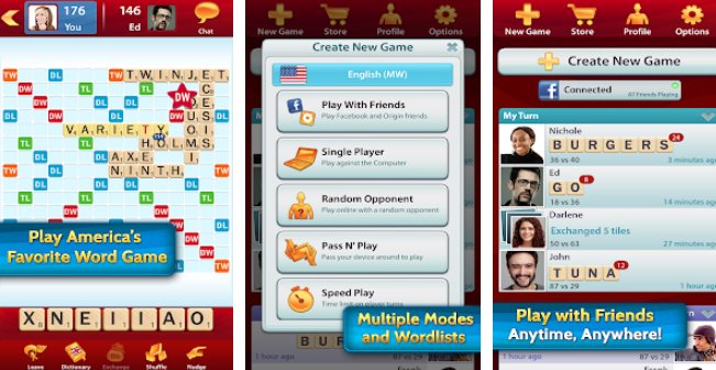 Gameplay screenshot from scrabble mod for Android