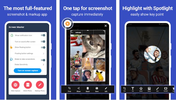 Gameplay screenshot from screen master pro for Android