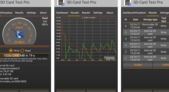 Gameplay screenshot from sd card test pro for Android