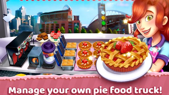 Gameplay screenshot from seattle pie truck fast food cooking game for Android