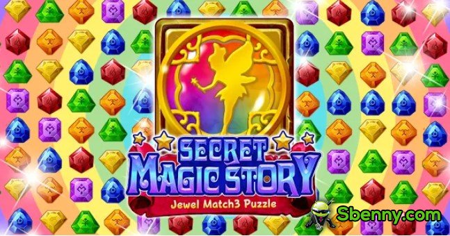 Jóia da história mágica secreta combinar 3 puzzle