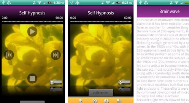 Gameplay screenshot from self hypnosis for Android
