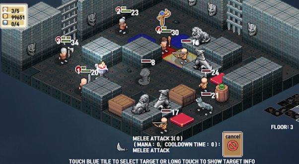 Gameplay screenshot from sfd rogue trpg for Android