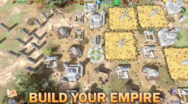Gameplay screenshot from shadows of empires pvp rts for Android