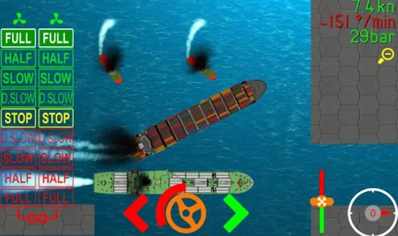 Gameplay screenshot from ship mooring simulator for Android