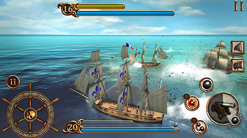 Gameplay screenshot from ships of battle Age of pirates for Android