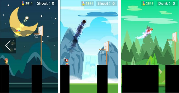 Gameplay screenshot from shoot and dunk for Android