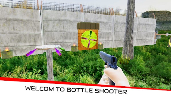 Gameplay screenshot from shooter master real 3d bottle shooting game for Android