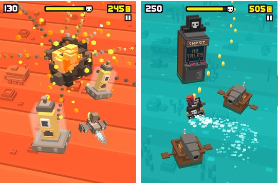 Gameplay screenshot from shooty skies arcade flyer for Android