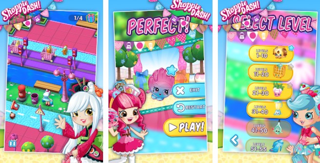 Gameplay screenshot from shopkins shoppie dash for Android