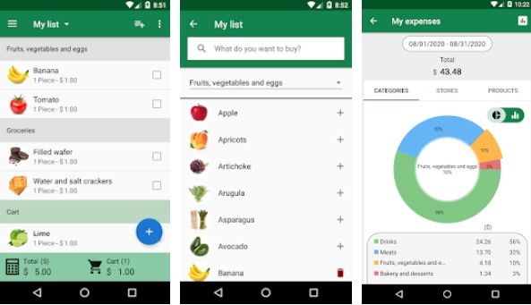 Gameplay screenshot from shopping list softlist for Android