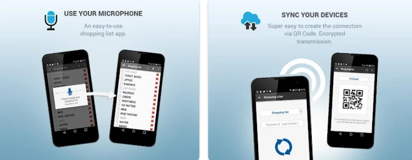Gameplay screenshot from shopping list voice iinput pro for Android