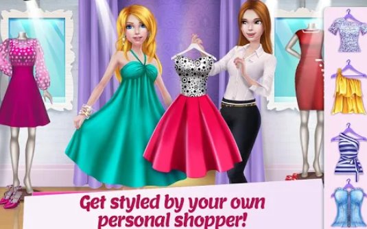 jogo de vestir e estilo para garotas de shopping MOD APK Android
