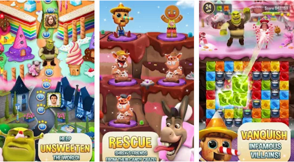Gameplay screenshot from shrek sugar fever for Android