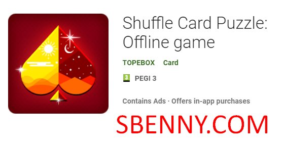 shuffle card puzzle jogo offline