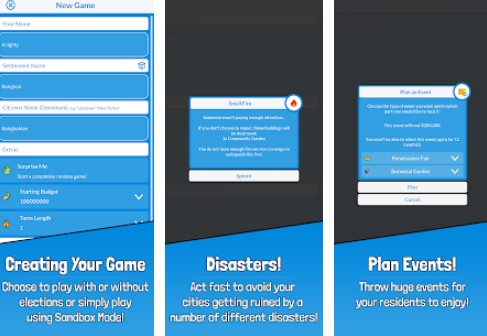 Gameplay screenshot from simmayor mayor simulator for Android