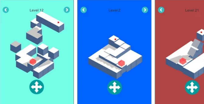 Gameplay screenshot from simple ball rolling game for Android