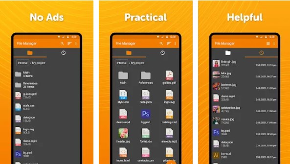 Gameplay screenshot from simple file manager pro for Android