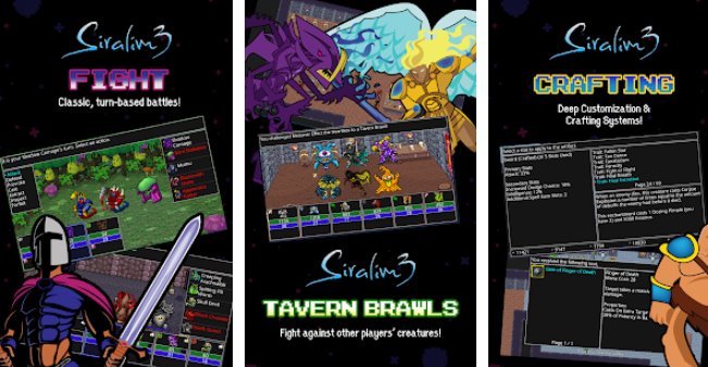 Gameplay screenshot from siralim 3 monster taming rpg for Android