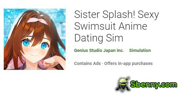 Schwester Splash sexy Badeanzug Anime Dating Sim