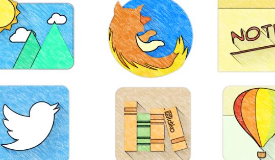 Gameplay screenshot from sketchy icon pack for Android