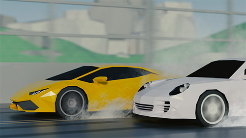 Gameplay screenshot from skid rally drag drift racing for Android
