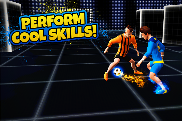 Gameplay screenshot from skilltwins football game for Android